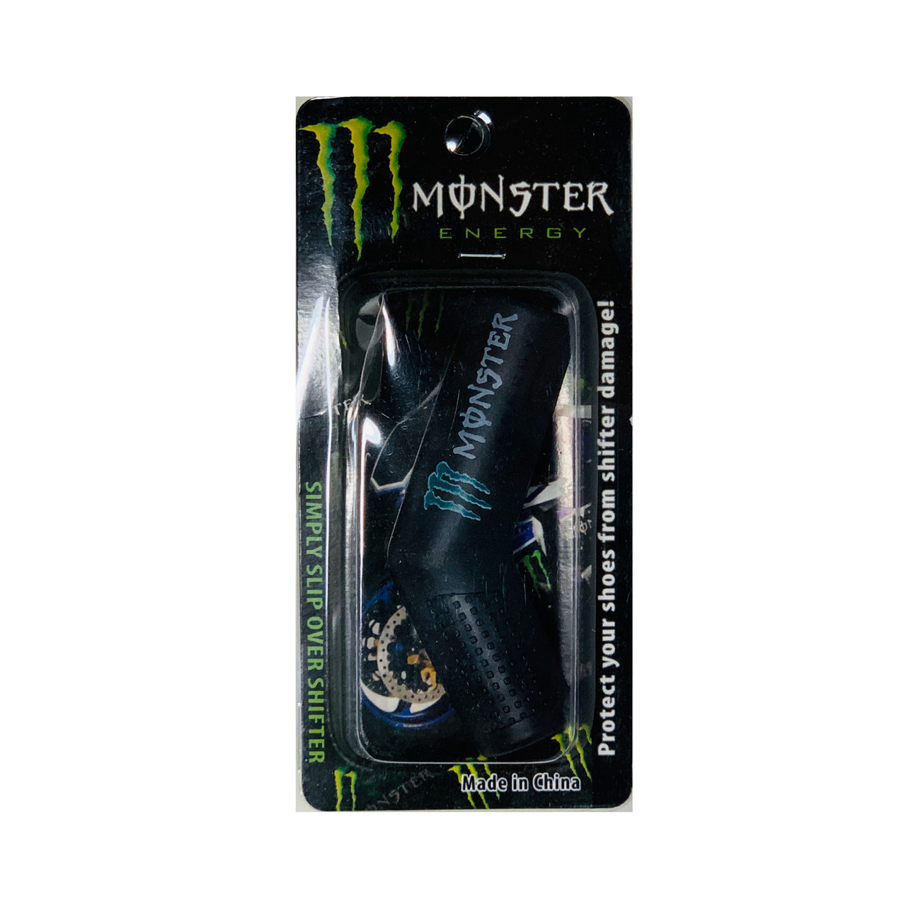 Захисний силіконовий чохол Monster на ніжку перемикання швидкостей мотоцикла в чорному кольорі
