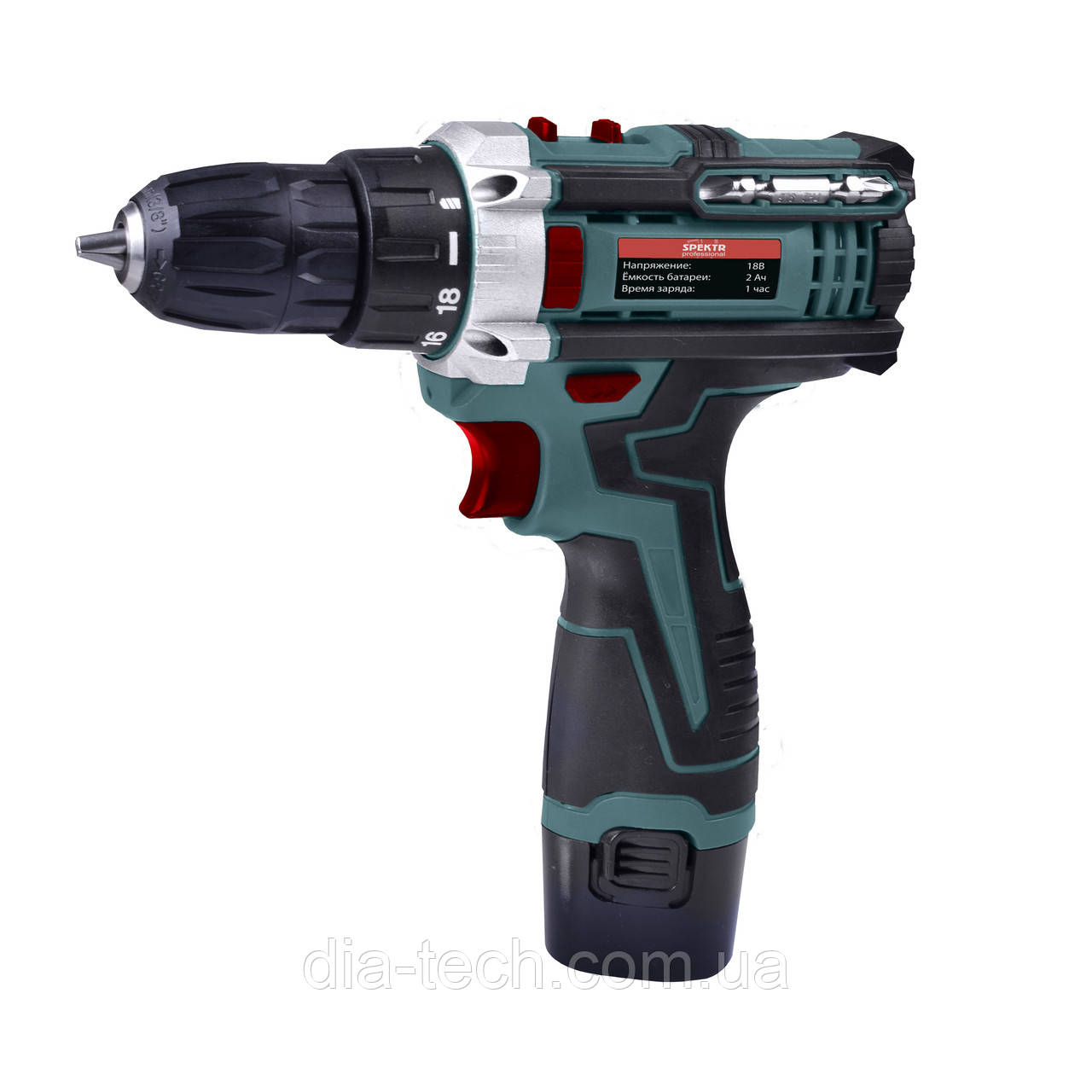 Шурупокрут акумуляторний Spektr SCD-18-38 з набором