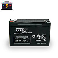 Аккумулятор 6 вольт UKC WST-12, аккумулятор для детского электромобиля 6V 12AH, аккумуляторная батарея (NS)