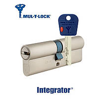 Цилиндр Mul-T-Lock Integrator 95мм 45x50 (ключ/ключ) язычок никель сатин 5 ключей