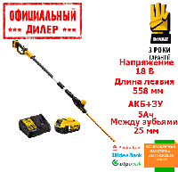 Аккумуляторный кусторез DeWALT DCMPH566P1 (18В, 5Ач, 550мм) YLP