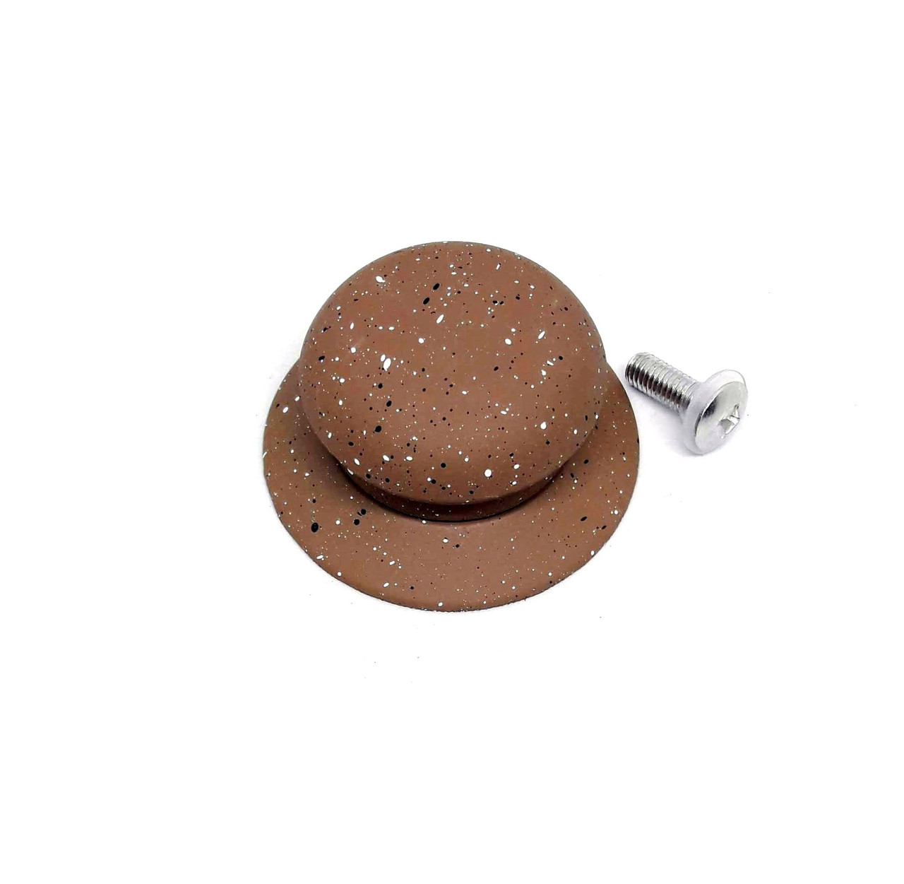 Ручка з силіконовим покриттям під мармур A-Plus до кришок каструль і сковорідок капучино