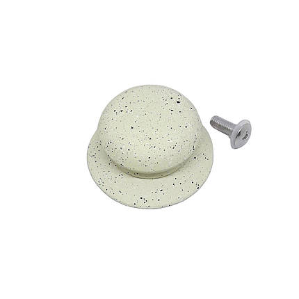 Ручка з силіконовим покриттям під мармур A-Plus до кришок каструль і сковорідок білий, фото 1