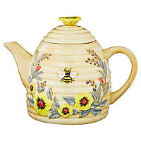 Чайник заварочный из керамики с объемным декором "Сладкий мед" Certified International