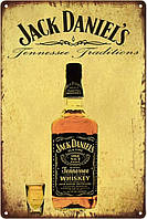 Металлическая табличка / постер "Jack Daniel s (Tennessee Traditions)" 20x30см (ms-00728)