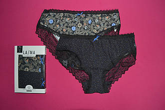 Трусики жіночі труси Lama L-1252 BI набір 2 шт