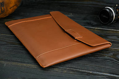 Шкіряний чохол для MacBook Air 13" (2018-2021), Дизайн №20, натуральна шкіра Grand, колір Віскі