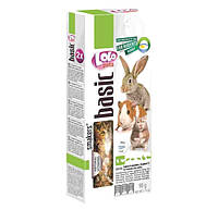 Ласощі для гризунів та кролика Lolopets Smakers з йогуртом та листям одуванчика 90 гр LO-71105