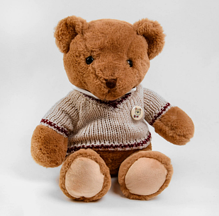 М'яка іграшка ведмедик у светрі C 48665 25 см