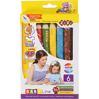 Карандаши цветные ZiBi Baby Line Mini Super Jumbo с точилкой 6 цв. (ZB.2453)