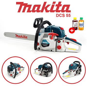 Бензопила Makita DCS 55 (шина 45 см, 3.6 кВт) Пила Макіта DCS 55