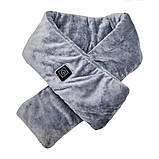 Шарф із підігрівом сірий електричний Зимовий теплий для шиї з живленням від павербанку USB 3 режиму температури, фото 9