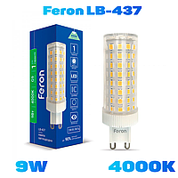 Светодиодная лампа Feron LB-437 9W G9 4000K 22*72mm 950Lm