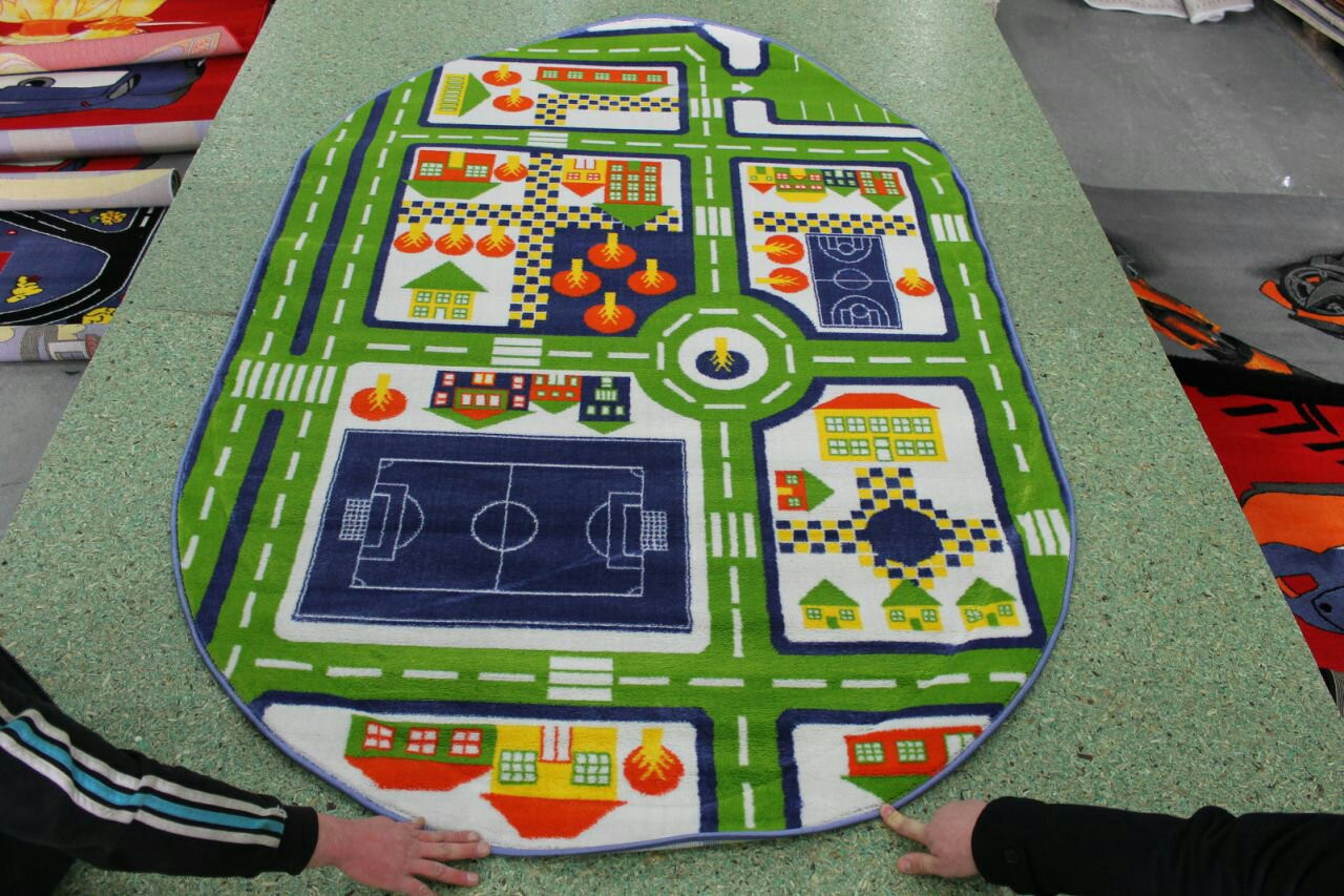 Килим дитячий Kids Albayrak дорога 3 green