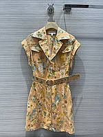 Платье рубашка Zimmermann с цветочным принтом и поясом