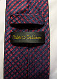 Чоловіча краватка Roberto Gabanni. Бордова. Ручна робота, фото 2