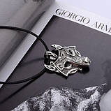 Намисто з підвіскою у формі голови вовка, фото 3