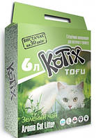 Наповнювач для котячого туалету Kotix Тофу Green tea 2,5 кг (6 л)