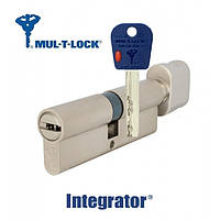 Цилиндр Mul-T-Lock Integrator 66мм 33x33Т (ключ/тумблер) язычок никель сатин 5 ключей