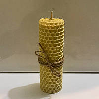 Свічка Eternita з натуральної вочини Бежева, 13 см