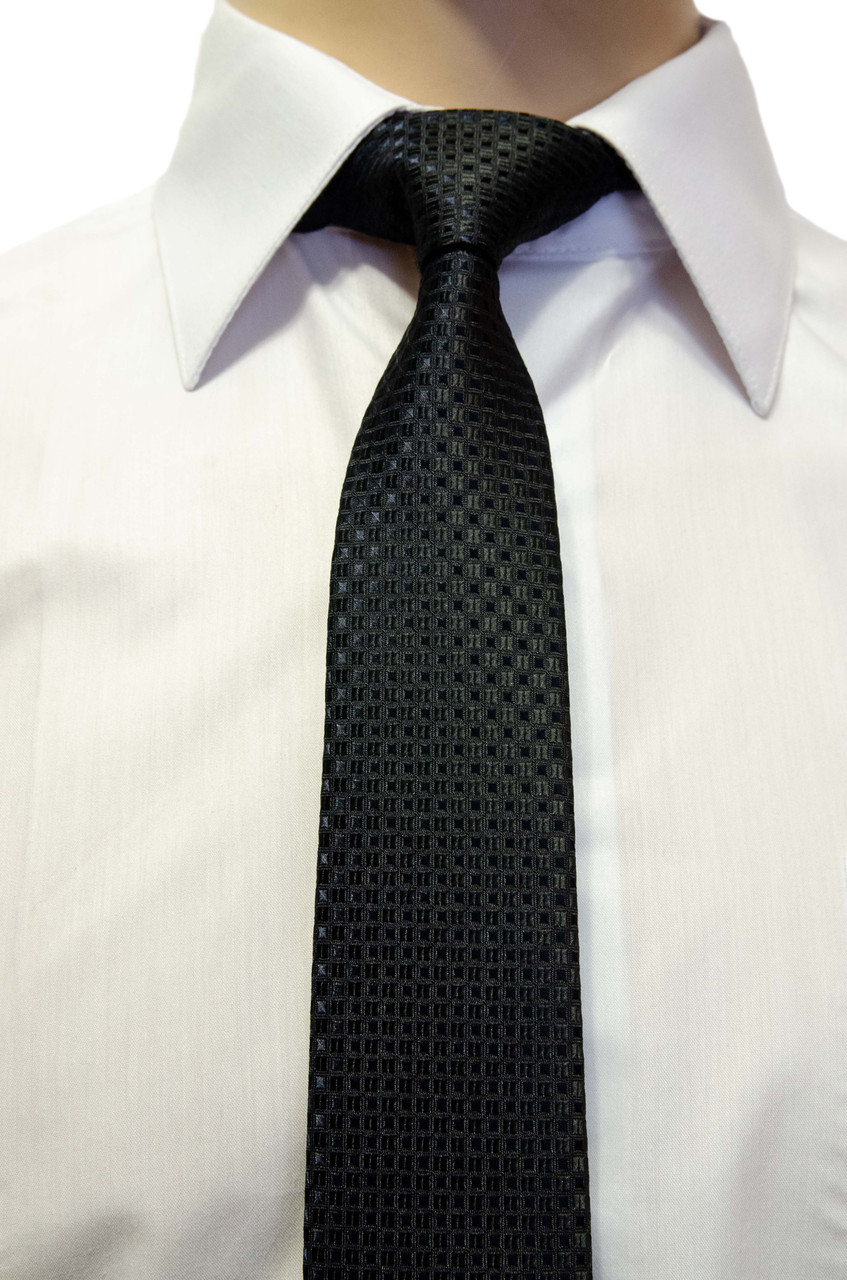 Чоловіча краватка Roberto Gabanni. Класична. Чорна. Туреччина. Ручна робота