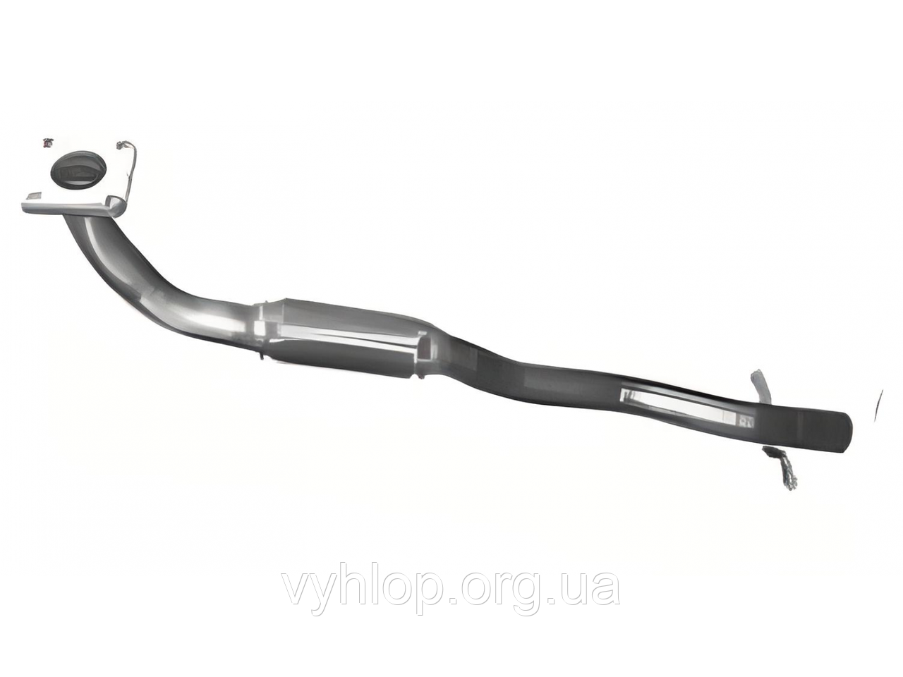 Труба приймальна Ауді А2 (Audi A2) 1.4 00-05 (01.97) Polmostrow алюминизированный