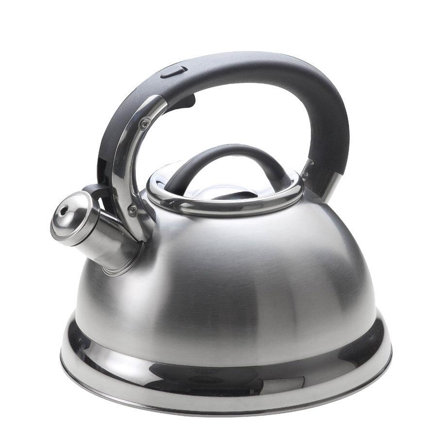 Чайник Maestro MR-1332 (2.8 л) зі свистком з нержавіючої сталі | Металевий чайник для плити Маестро, фото 1