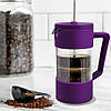 Френч-прес Maestro MR-1659-350 (0.35 л) Фіолетовий | Заварник Маестро | Заварювальний чайник 350 мл, фото 3