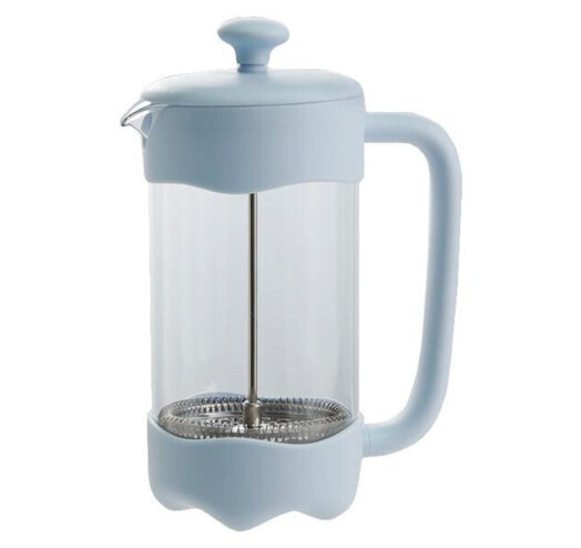 Френч-прес Maestro MR-1669-600 (0.6 л) скляний Блакитний | Заварник Маестро | Заварювальний чайник 600 мл, фото 1