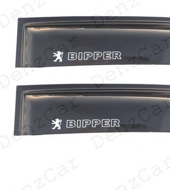 Вітровики Peugeot Bipper 2008- (на скотчі)\Дефлектори вікон Пежо Біппер, фото 2