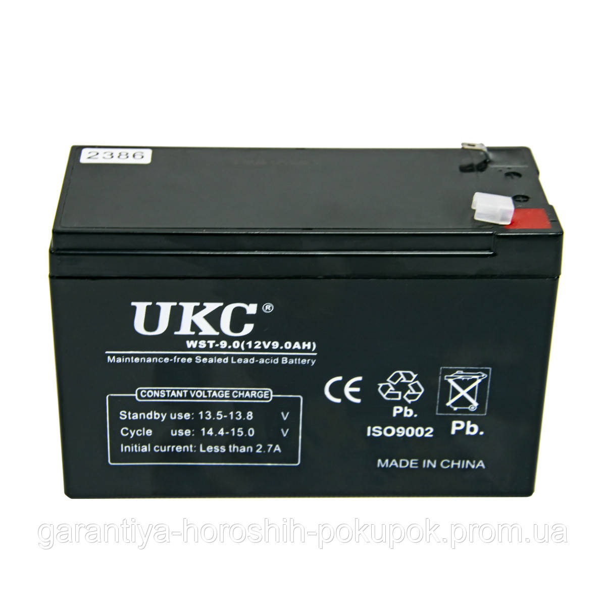 Акумулятор кислотний для УПС AGM Battery UKC WST-9 2.7A 12V 9Ah акб для мотоцикла, скутера<a href="ht - фото 2 - id-p1549253087