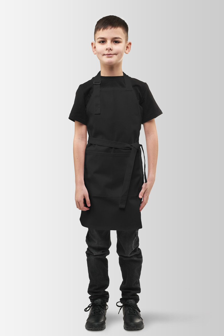 Фартух дитячий Latte Junior 7-12 років Чорний