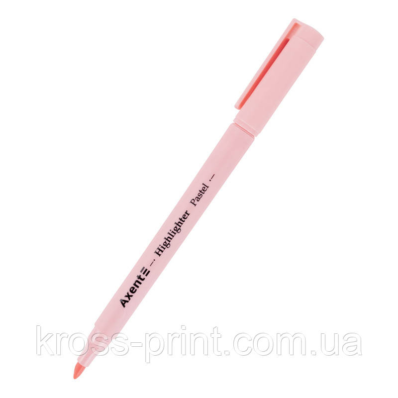 Маркер Highlighter Pastel 2533-A, 2-4 мм кліноп. рожевий