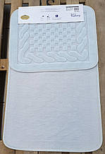 Набір бавовняних килимків для ванної кімнати Zeron 60*100 + 50*60 Сotton mat м'ятний