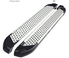 Бокові підніжки Kia Sportage 2016-2019 style: BMW колір: сірий