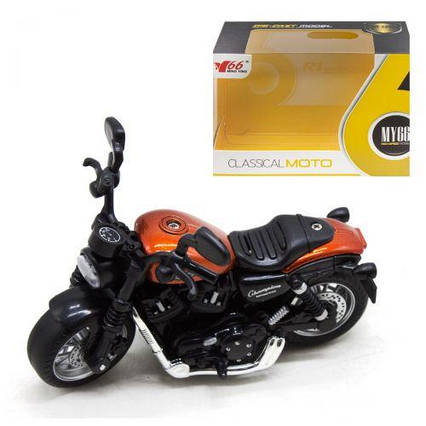 Мотоцикл інерційний "Classical moto", помаранчевий
