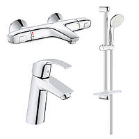 Набор смесителей Grohe Grohtherm 1000 + Eurosmart 34101TM