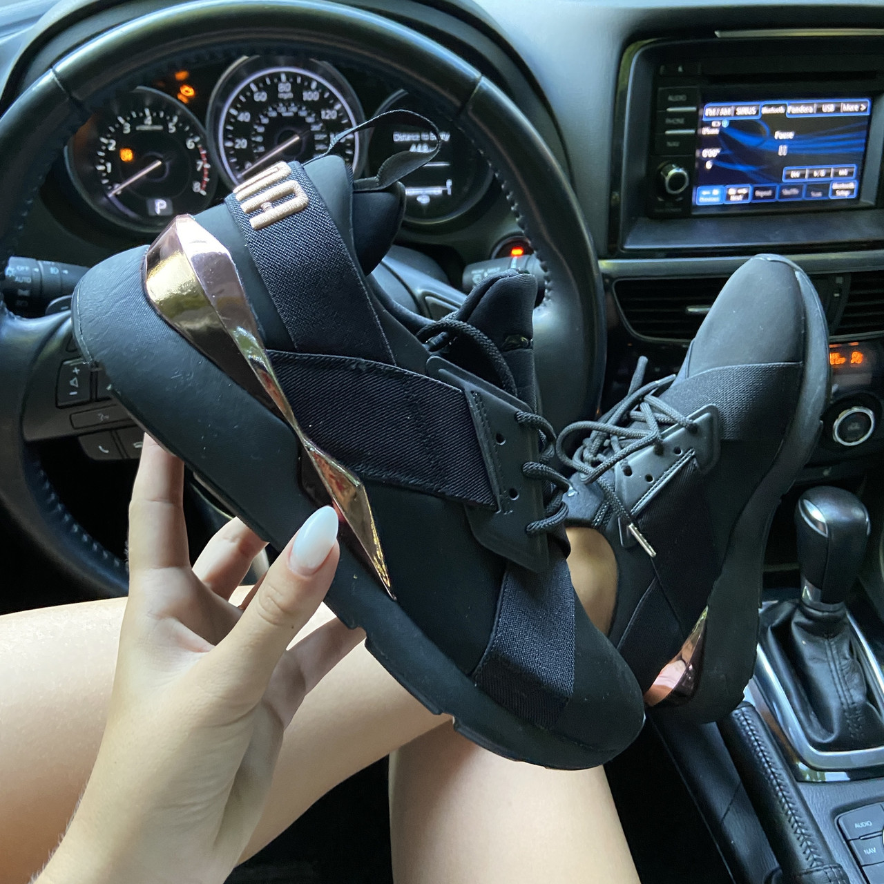 Puma muse satin clearance nere
