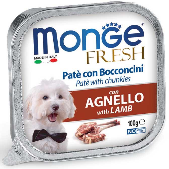 Консерви для собак 100 гр MONGE DOG FRESH c ягням