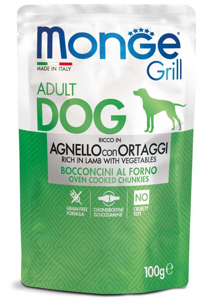 Консерви для собак 100 гр MONGE DOG GRILL з індичкою та овочами