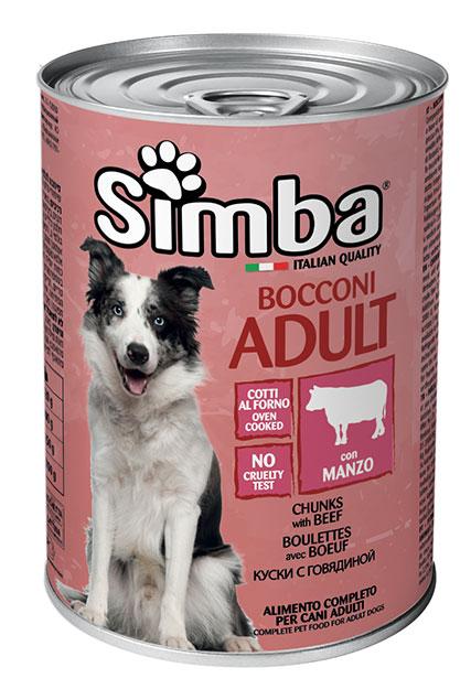 Вологий корм для собак 415 гр SIMBA DOG WET консерва з яловичиною