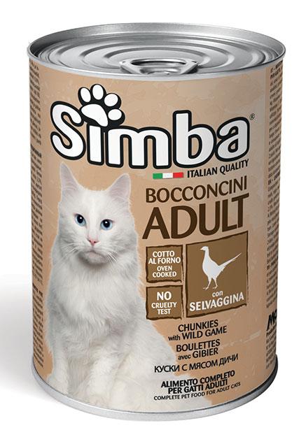 Вологий корм для кішок з дичиною, 415г Simba Cat Wet Game