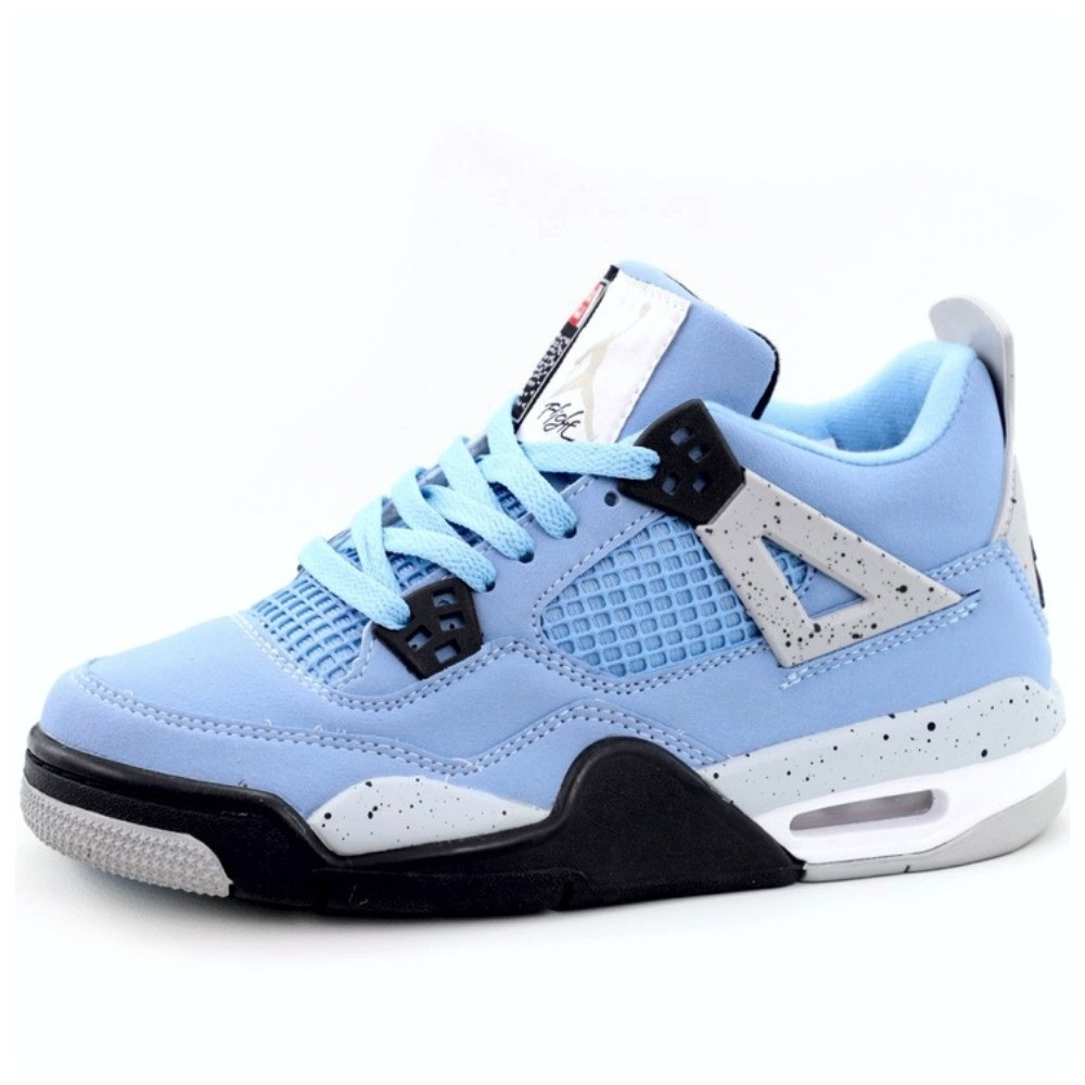 Чоловічі / жіночі кросівки Nike Air Jordan 4 Retro SE University Blue Tech Grey White, сині кросівки найк аір джордан 4 ретро аїр, фото 1
