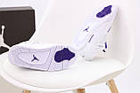 Чоловічі / жіночі кросівки Nike Air Jordan 4 Retro White, білі шкіряні кросівки найк аір джордан 4 ретро аїр, фото 7