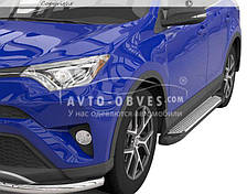 Бокові підніжки Toyota Rav4 2013-2016 style: BMW колір: сірий