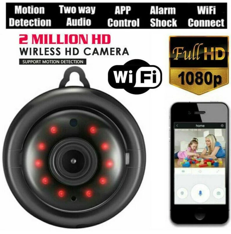 Відеокамера STR-GSM V380 Wi-Fi Smart Net Camera Відеоспостереження Нічна Знімання, фото 1
