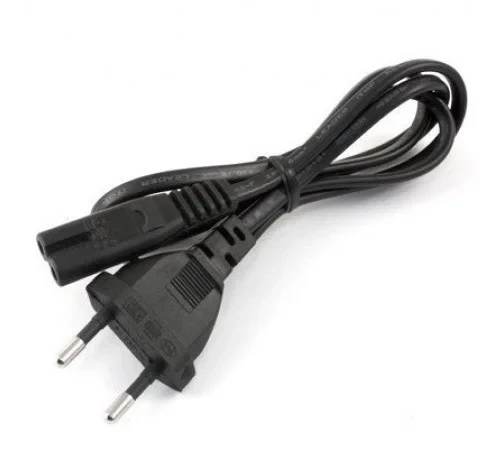 Кабель Мережевий (2 pin) Двопіновий 220V Шнур для Портативної Техніки, фото 1