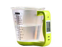 Цифровые кухонные весы до 1 кг мерная чашка