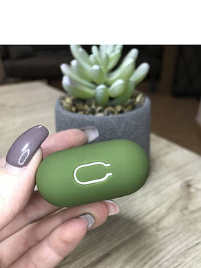 Чохол для Apple AirPods 1,2 Зелений Silicone Case силіконовий чохол для Apple AirPods 1,2, фото 3
