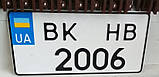 Американський квадратний номерний знак на автомобіль тип 1-3-1 ДСТУ 3650:2019, фото 3